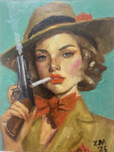 Moore Zack, Make My Day, 16×12, Oil,, $250